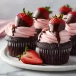 Chocolate Covered Strawberry Cupcakes Recipe