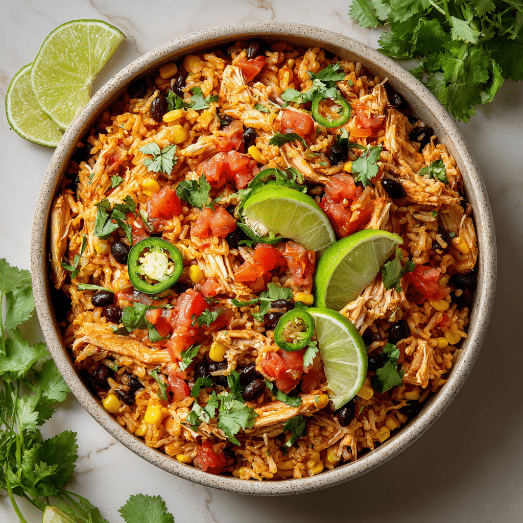 Instant Pot Chicken and Rice Burrito Bowls Recipe - Recipe Image