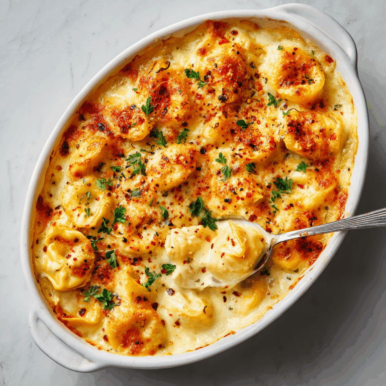 Alfredo Tortellini Bake Recipe