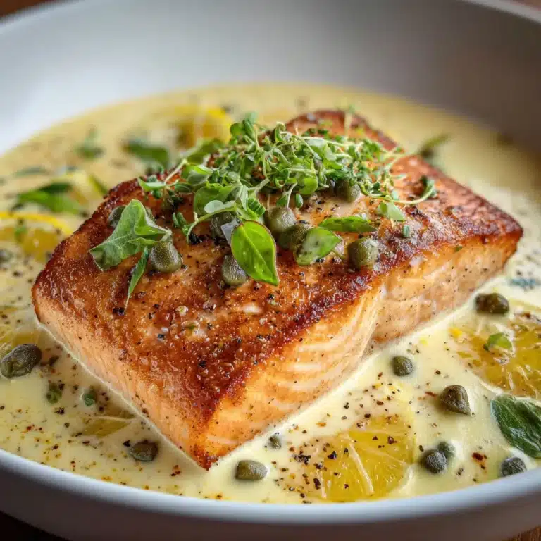 Creamy Salmon Piccata Recipe
