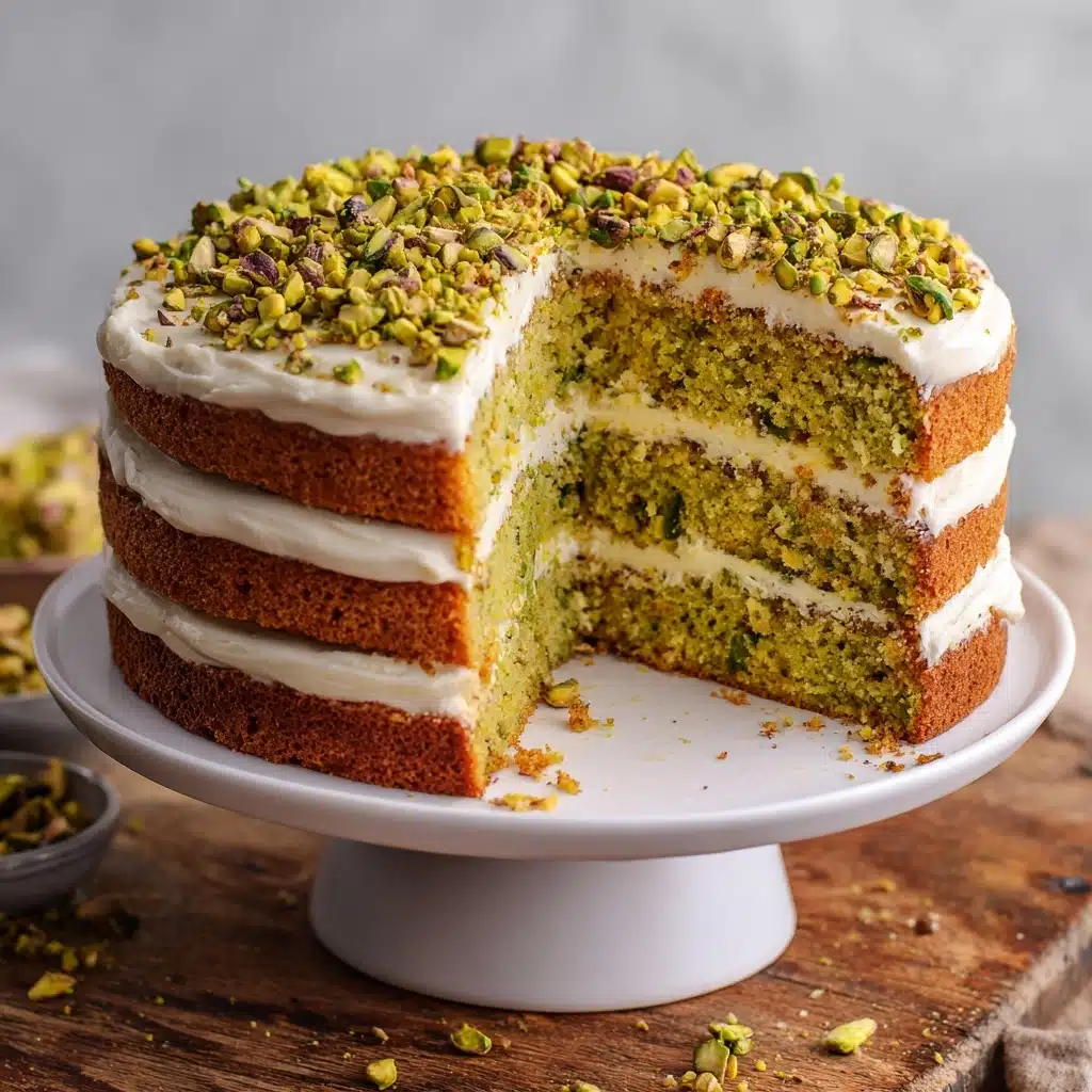 Zesty Pistachio Bliss Cake Recipe - Recipe Image