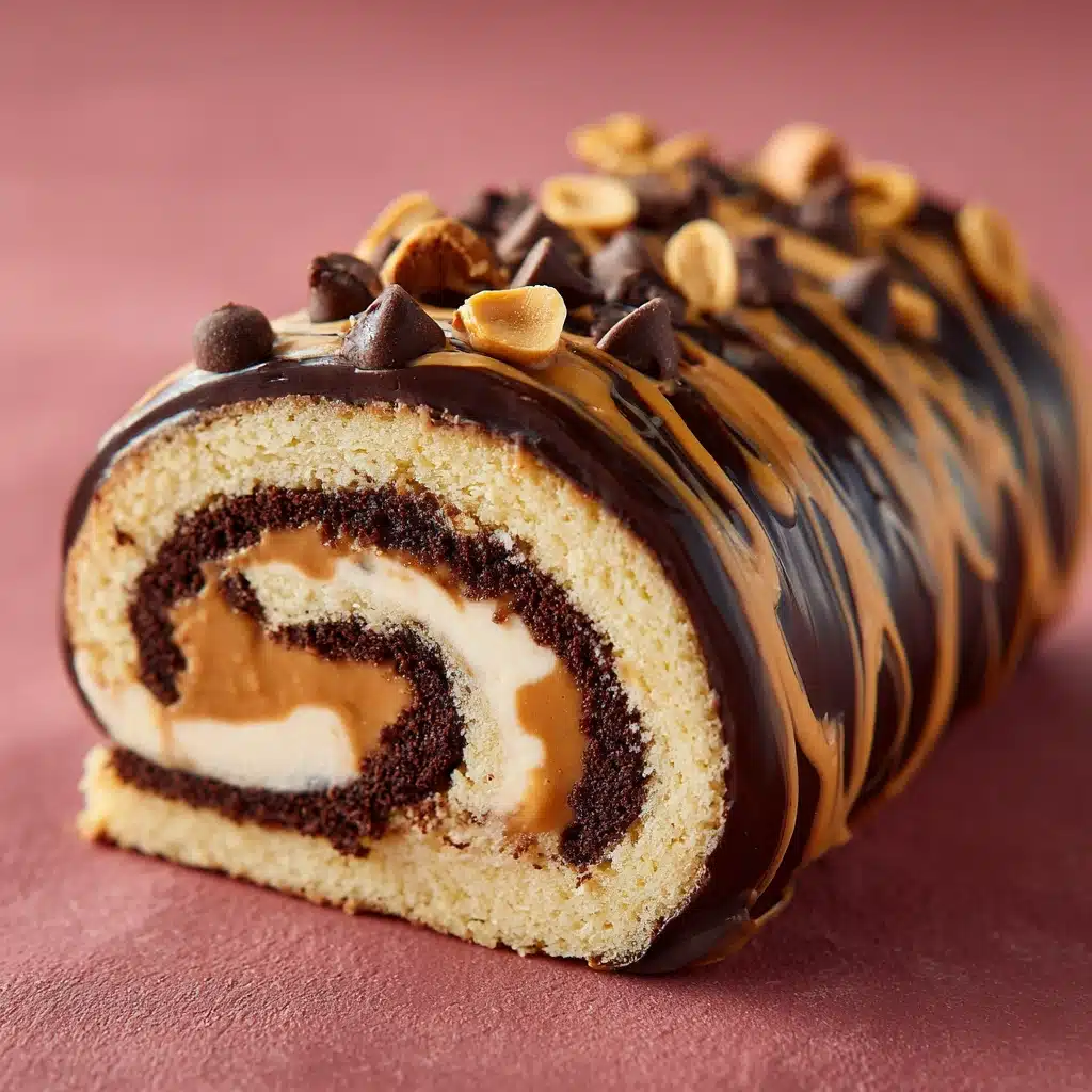 Chocolate Peanut Butter Dream Roll Recipe - Recipe Image
