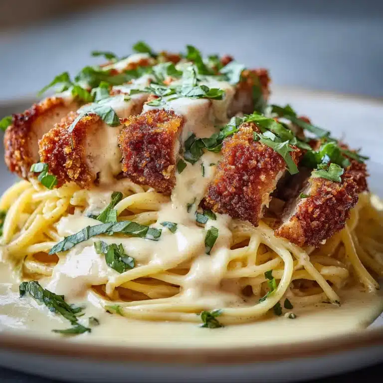 Crispy Chicken with Creamy Pasta Recipe