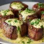 Garlic Butter Steak Bites with Parmesan Cream Sauce Recipe