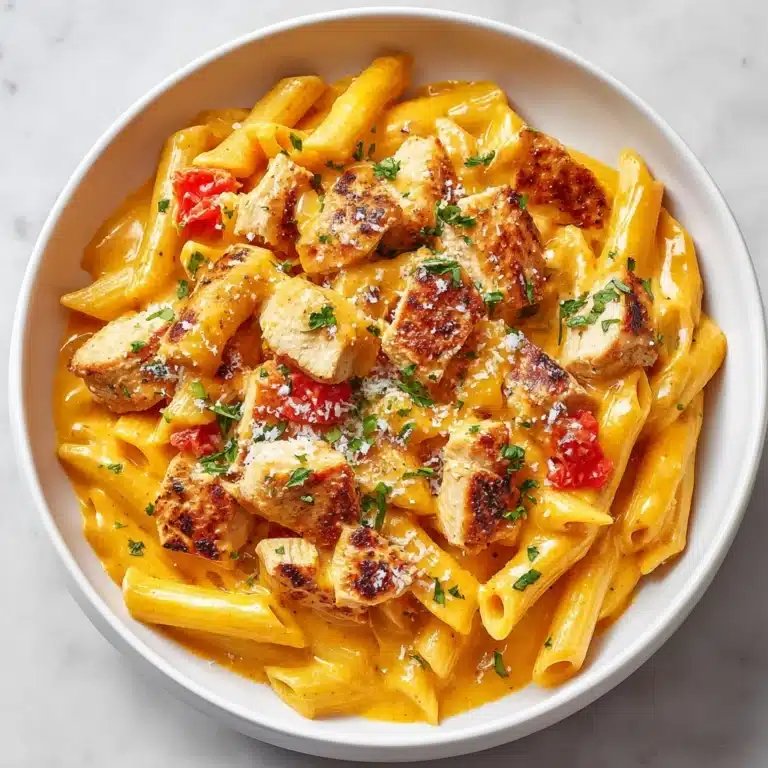 One Pot Taco Chicken Alfredo Pasta Recipe