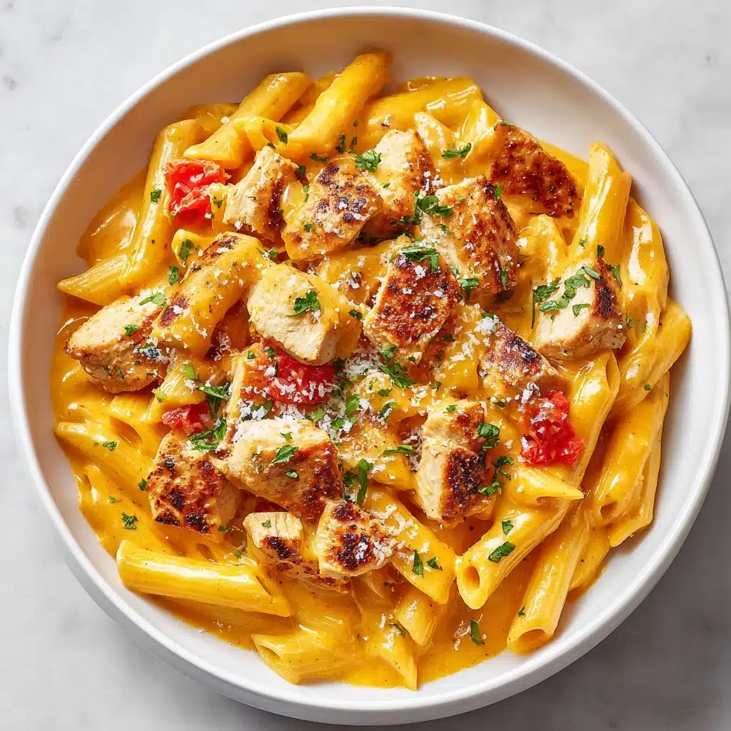 One Pot Taco Chicken Alfredo Pasta Recipe