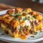 Cheesy Tater Tot Meatloaf Casserole Recipe