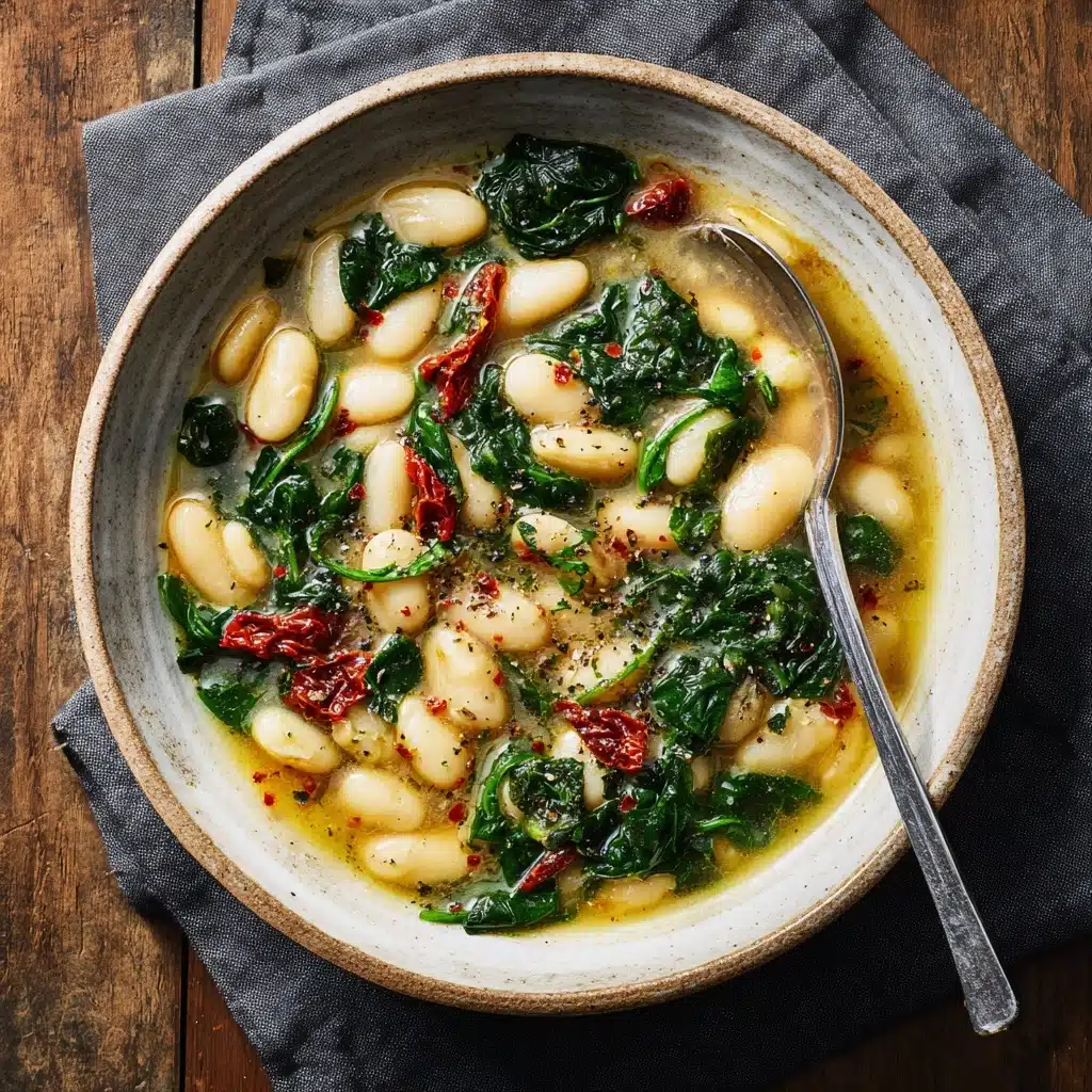 Tuscan Butter Beans with Spinach and Sun-Dried Tomatoes Recipe