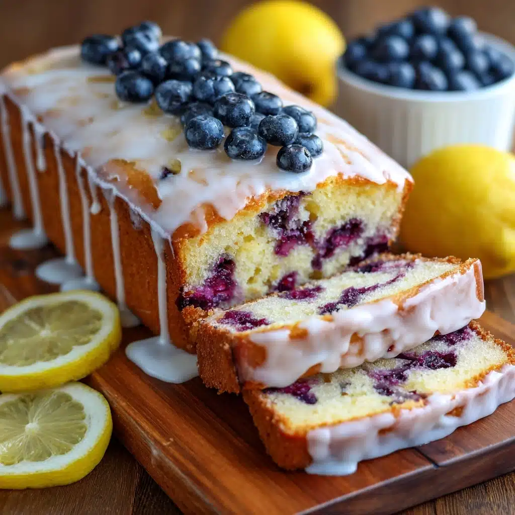Lemon Blueberry Loaf with Zesty Glaze Recipe - Recipe Image