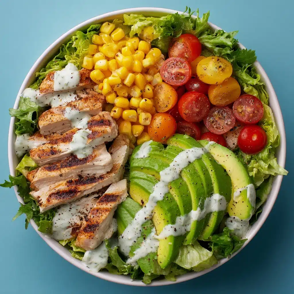 Grilled Chicken & Avocado Salad Bowl Recipe