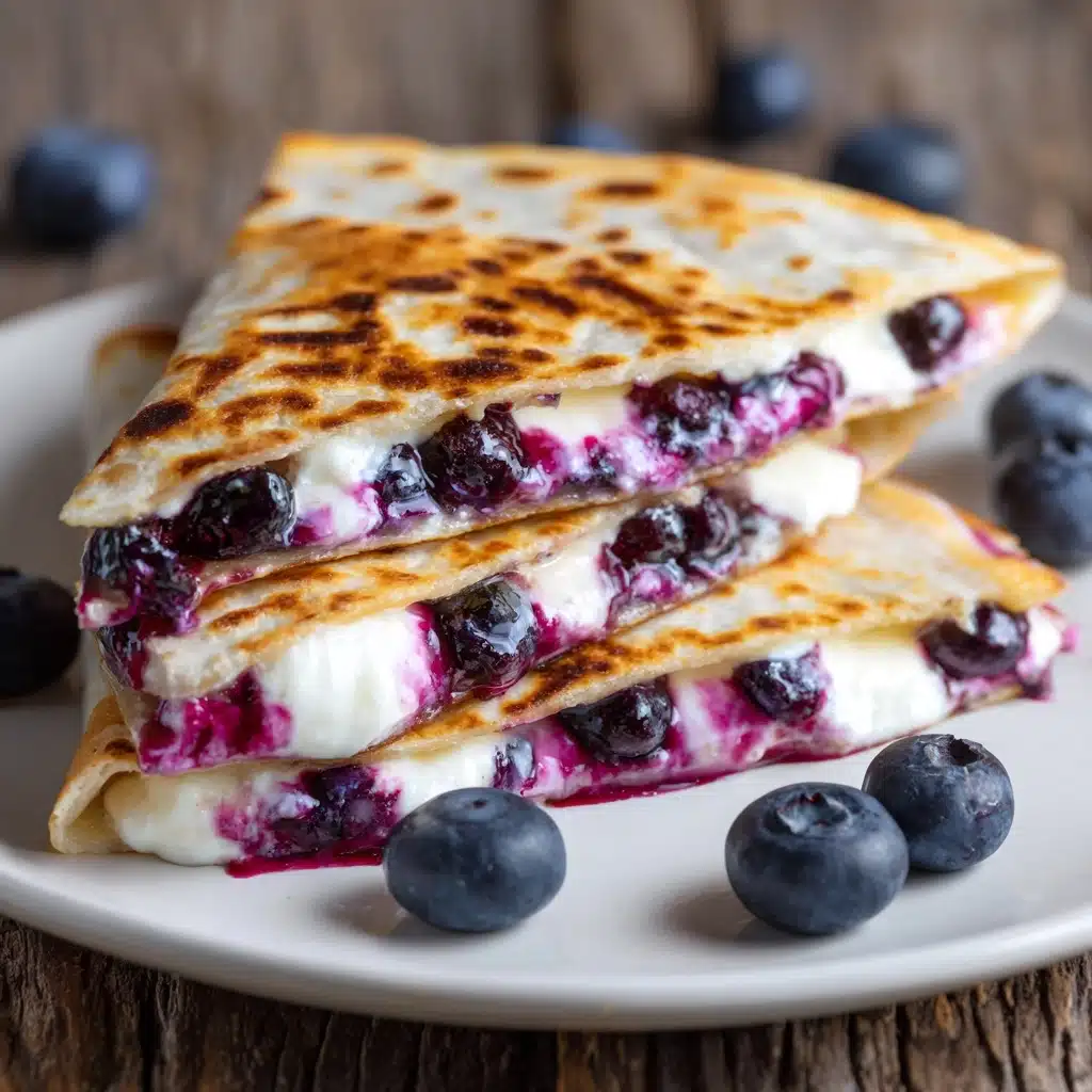 Blueberry Breakfast Quesadilla Delight! Recipe - Recipe Image