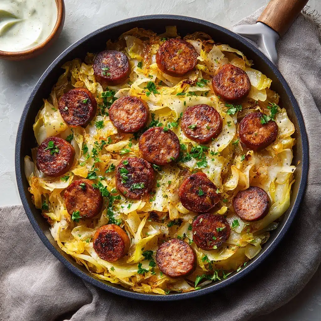 Kielbasa and Cabbage Skillet with Mustard Vinaigrette Recipe