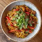 Crispy Garlic Chicken Drunken Noodles Recipe
