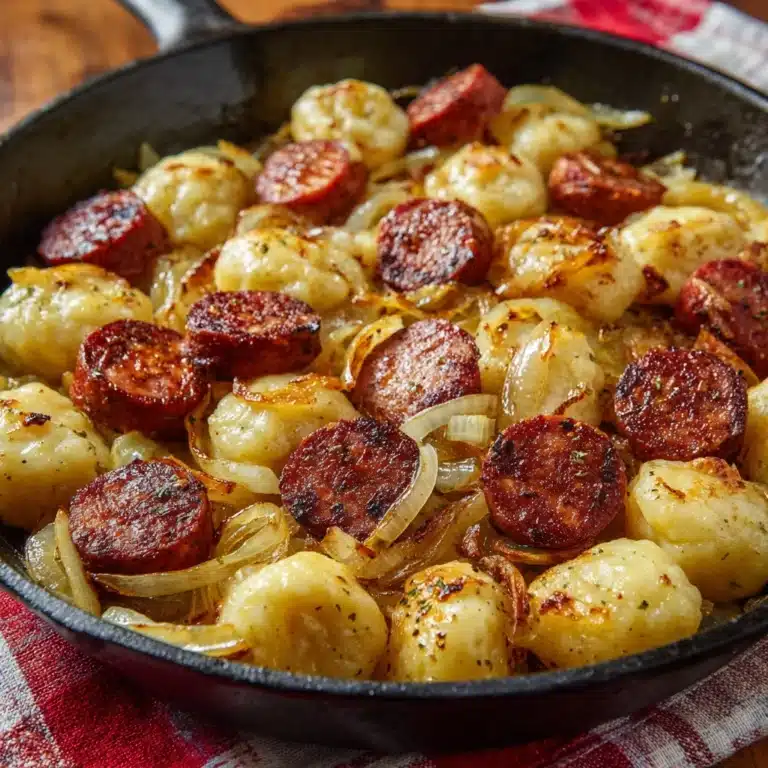 Pierogies and Kielbasa Skillet Dinner Recipe