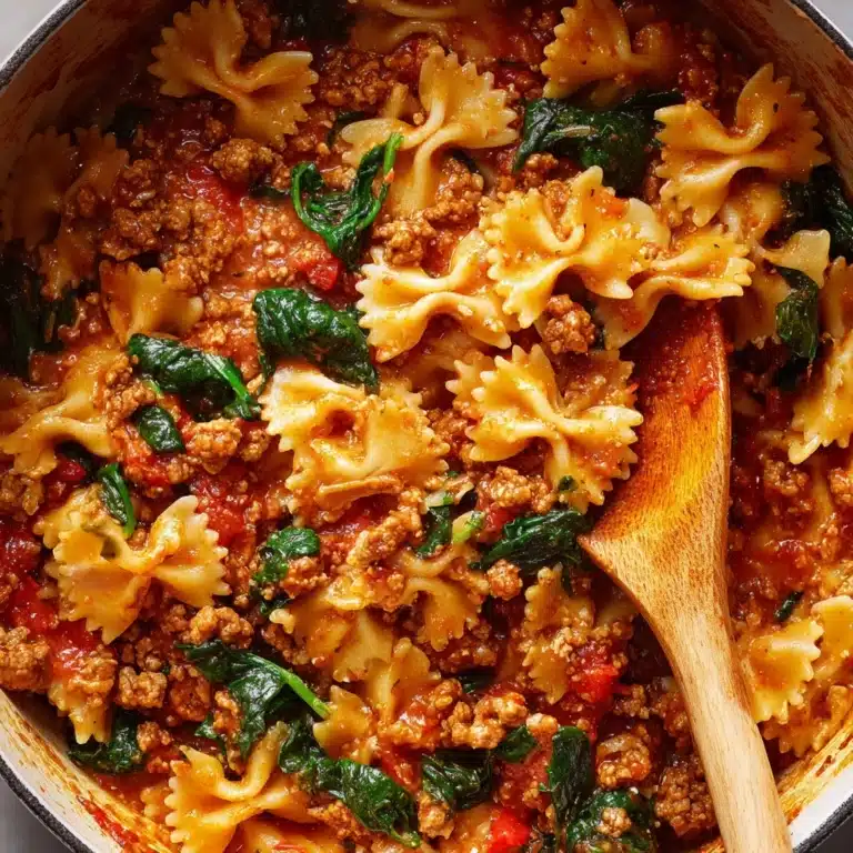 Tomato Spinach Sausage Pasta Recipe