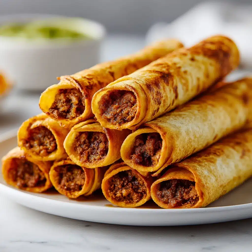 Cheesy Beef Baked Taquitos Recipe