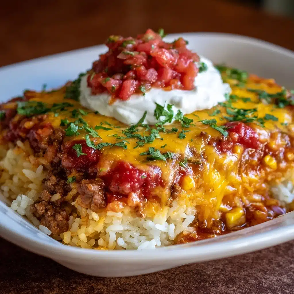 Easy One Pot Mexican Rice Casserole Recipe - Recipe Image