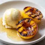 Grilled Peaches with Vanilla Ice Cream Recipe