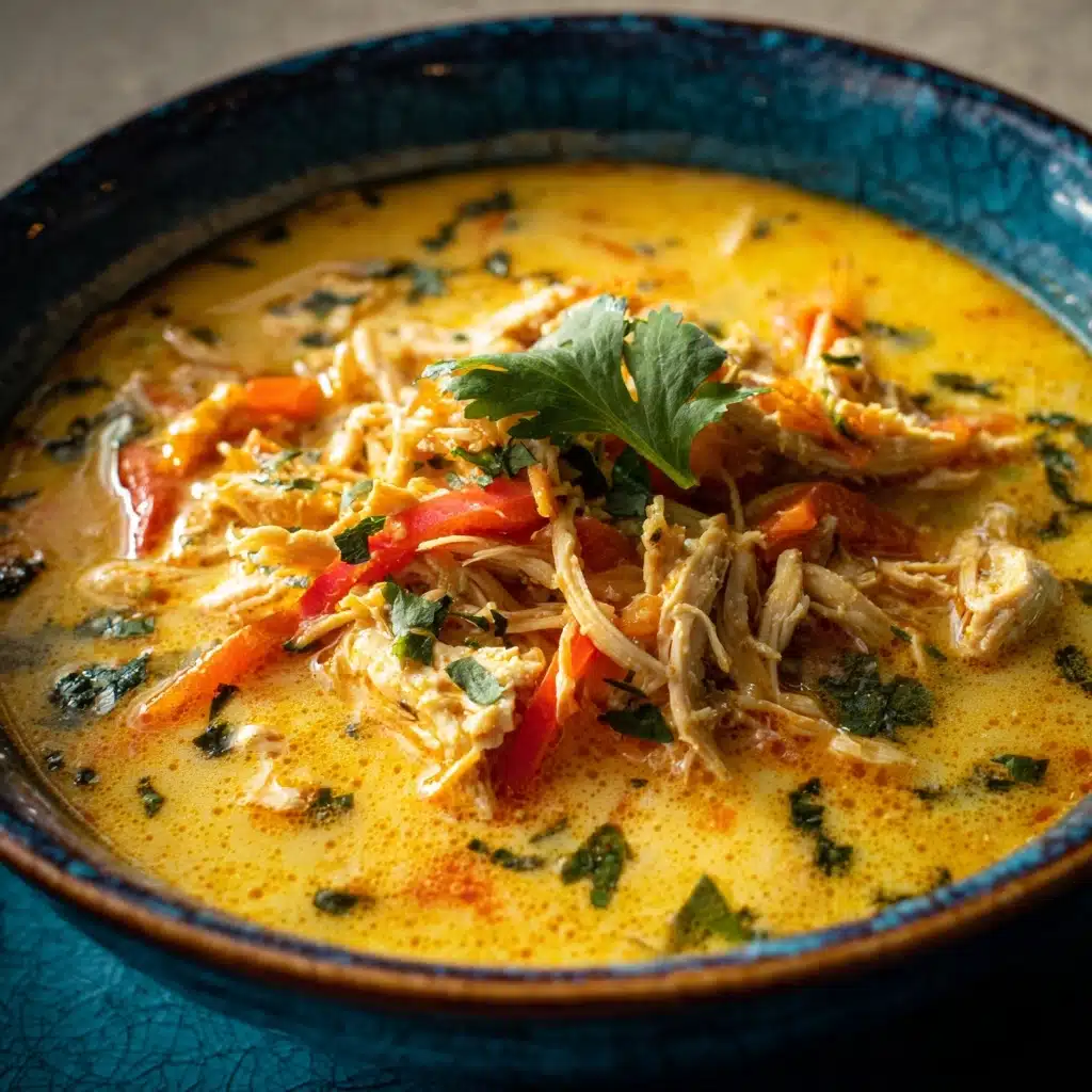 Rich and Flavorful Coconut Cilantro Chicken Soup Recipe