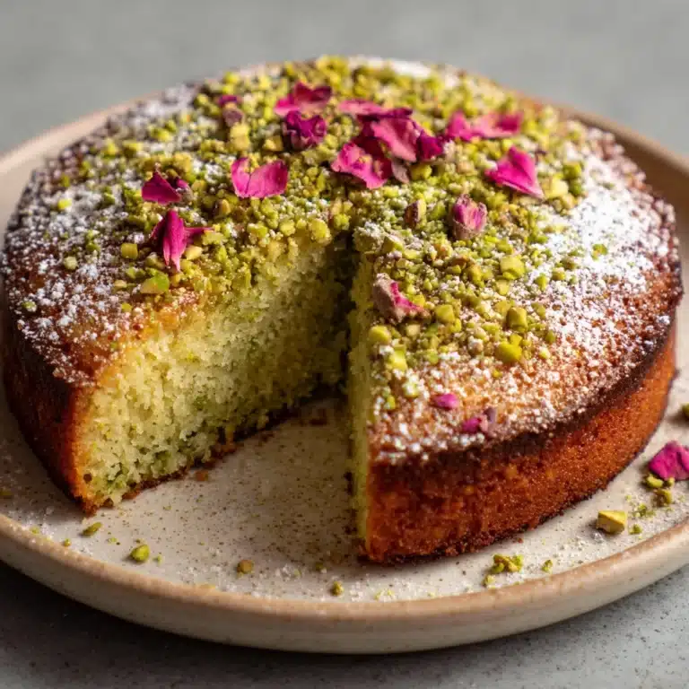 Rosewater Pistachio Cake Recipe