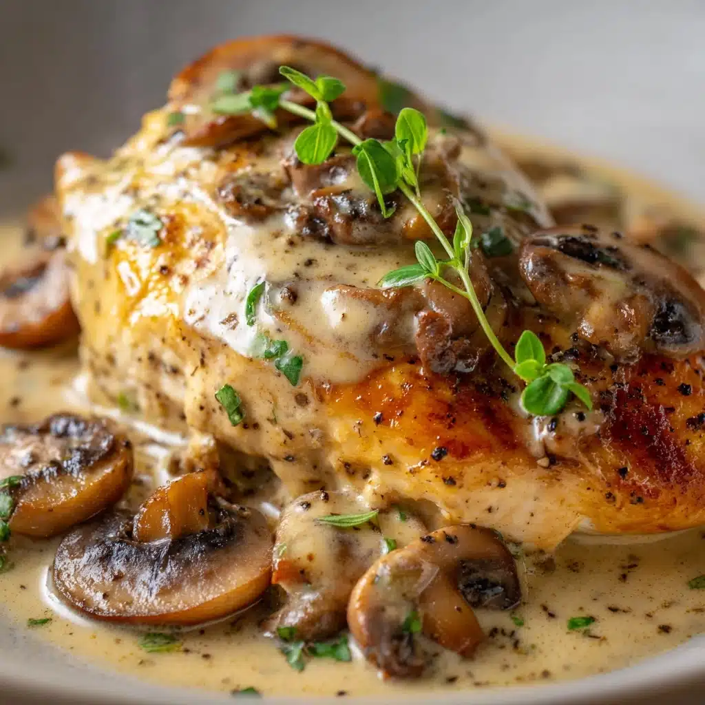 Creamy Chicken Stroganoff with Egg Noodles Recipe