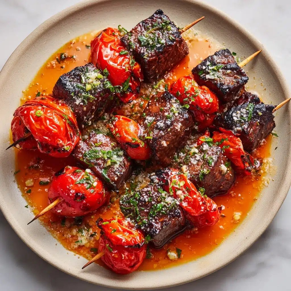 Pizza Steak Skewers Recipe - Recipe Image