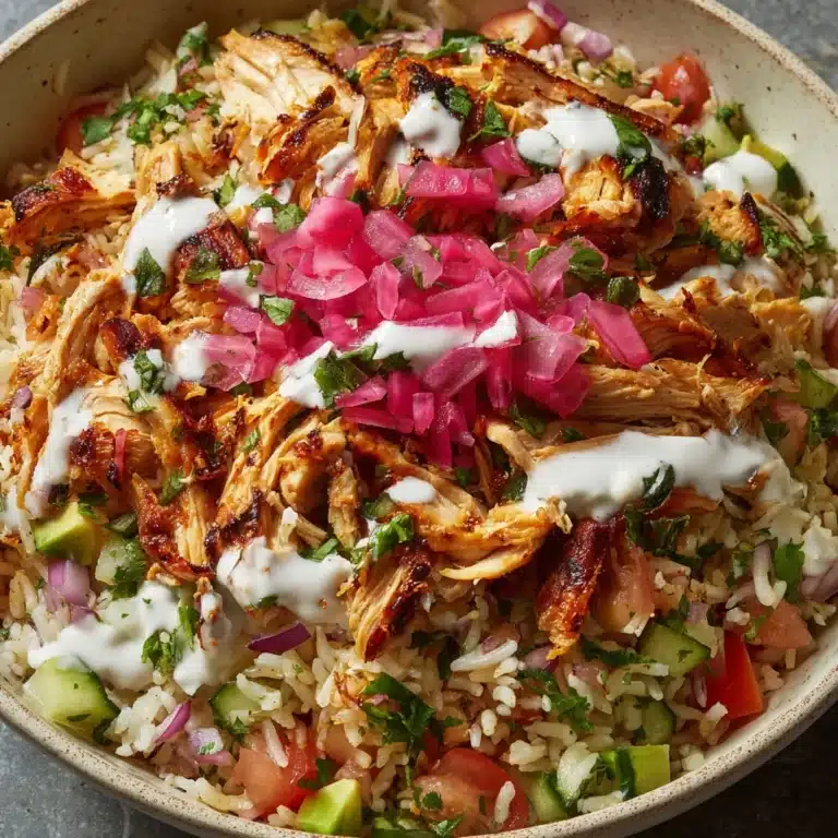 Juicy Chicken Shawarma Crispy Rice Salad Recipe