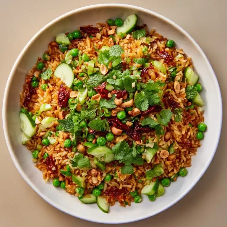 Satay Crispy Rice Salad Recipe