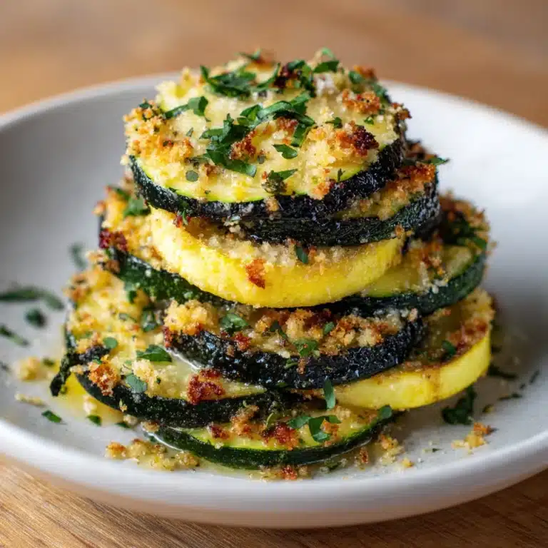Crispy Parmesan Zucchini Rounds Recipe