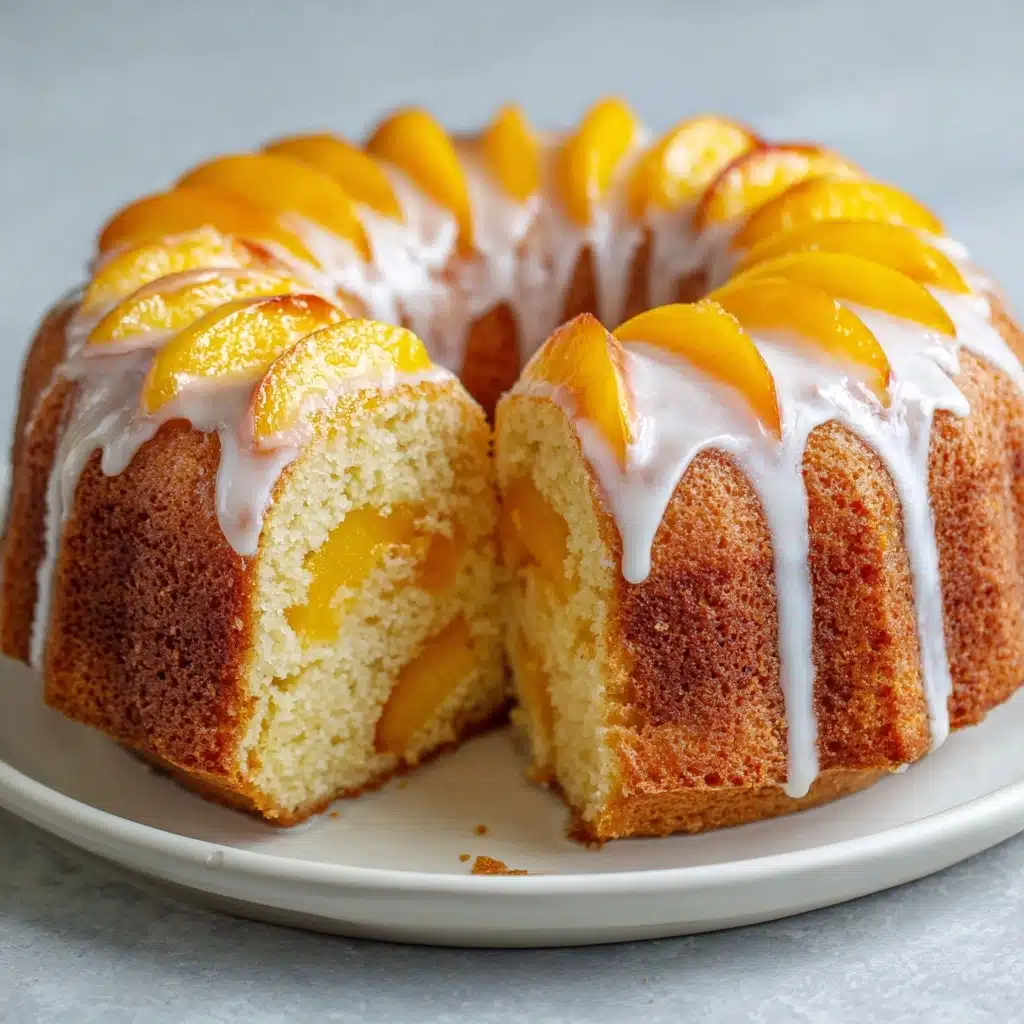 Peach Buttermilk Pound Cake Recipe - Recipe Image