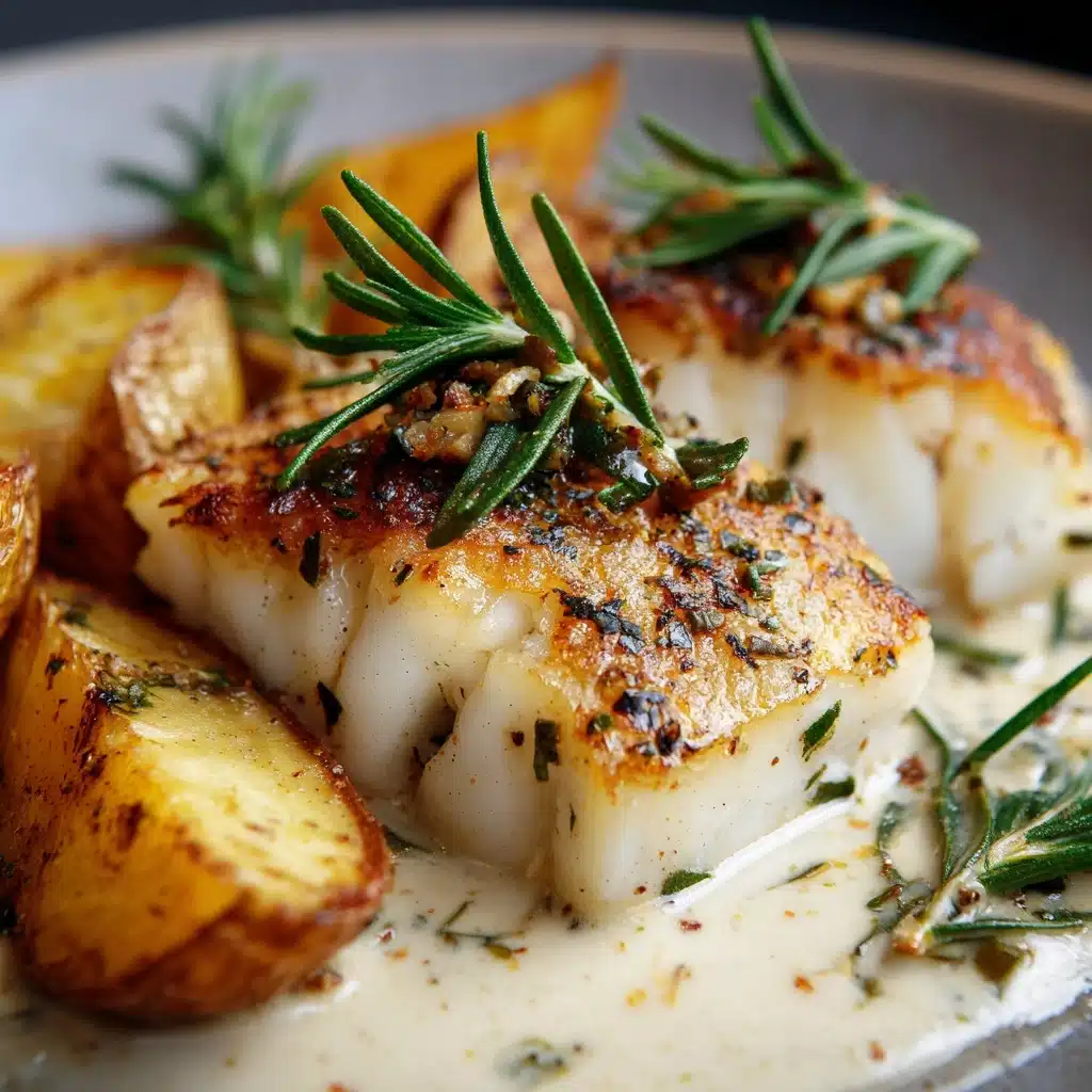 Cod & Potatoes in Rosemary Cream Sauce Recipe