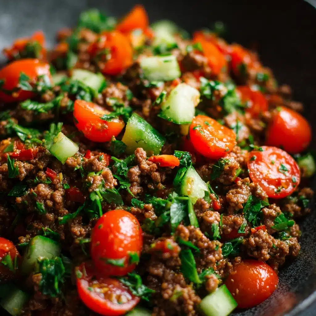 Mediterranean Ground Beef Stir Fry Recipe