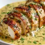 Savory Chicken Wraps with a Garlic Cream Sauce Recipe