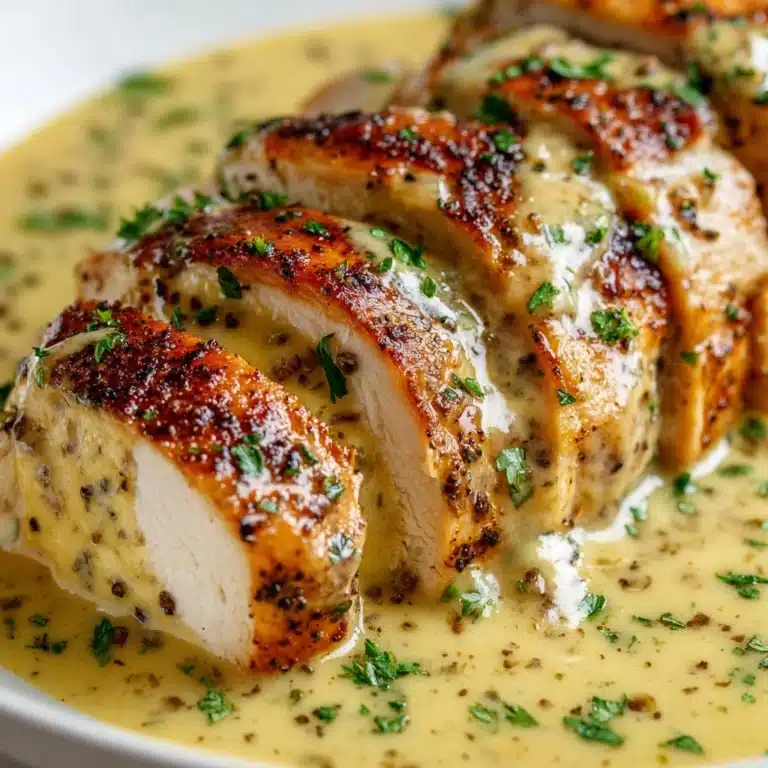 Savory Chicken Wraps with a Garlic Cream Sauce Recipe