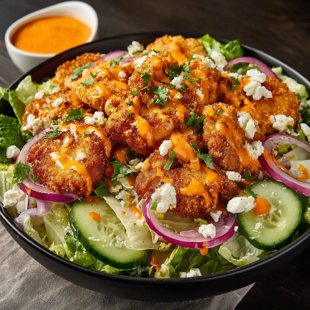 Fried Buffalo Chicken Salad Recipe - Recipe Image