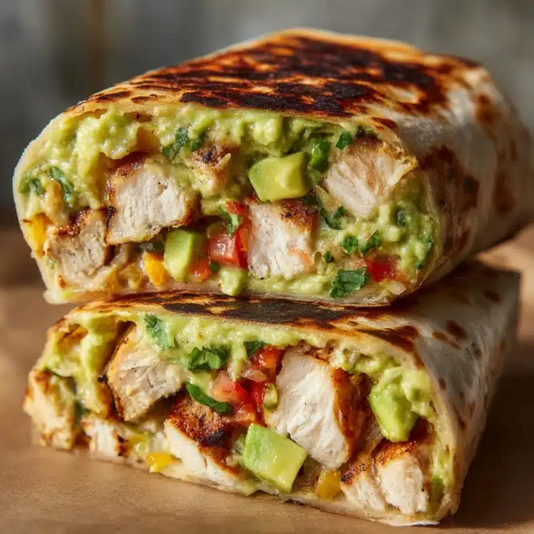 Chicken and Avocado Burritos Recipe