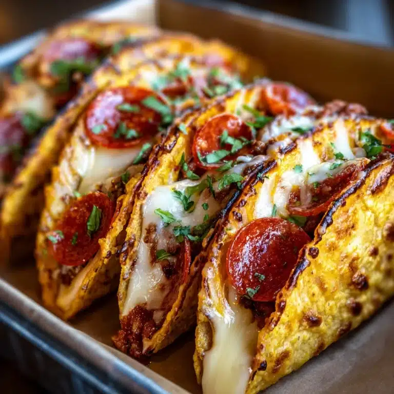 Pepperoni Pizza Tacos Recipe