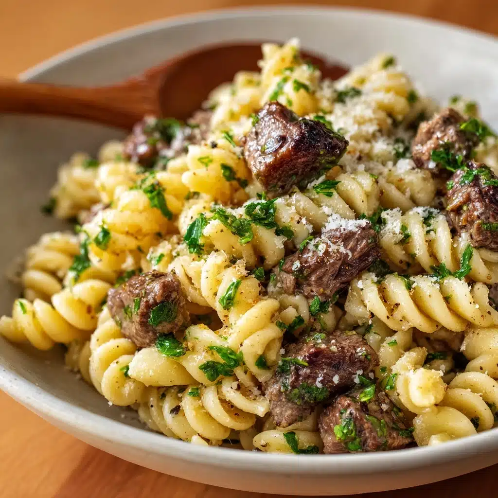One Pot Beef and Garlic Butter Pasta Recipe