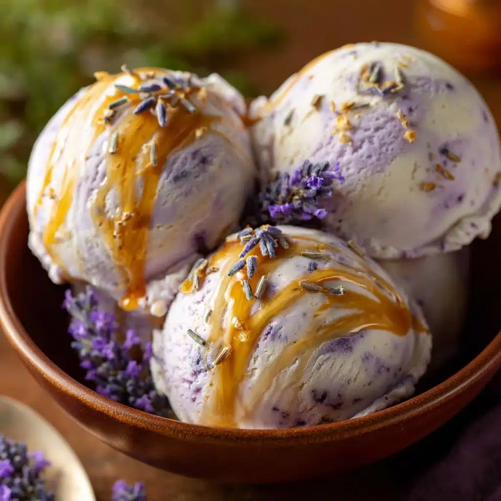 Honey Lavender Ice Cream Recipe - Recipe Image