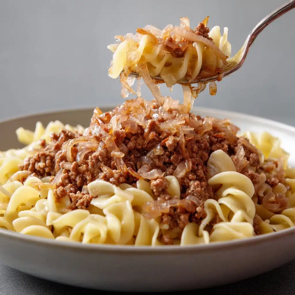 French Onion Ground Beef Casserole Recipe - Recipe Image