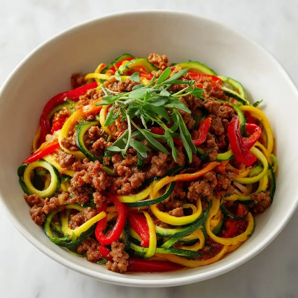 Keto Zucchini Noodles with Ground Beef Recipe
