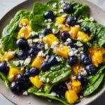 Mango, Blueberry, and Spinach Salad Recipe