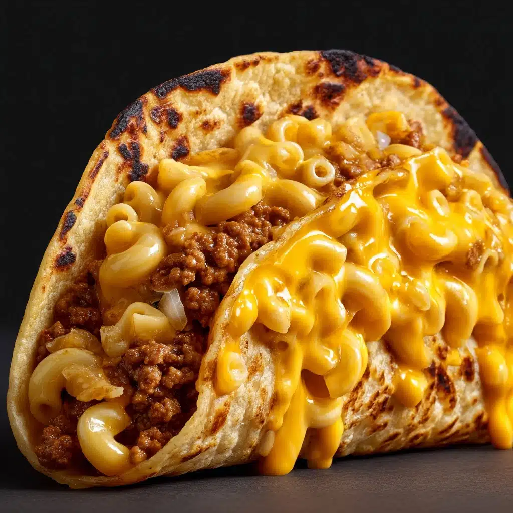 Melty Mac & Cheese Burger Tacos Recipe