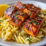 Salmon Bites with Lemon Butter Orzo Recipe