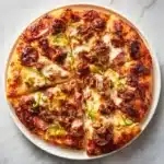 Spicy Sausage and Pepperoncini Thin Crust Pizza Recipe