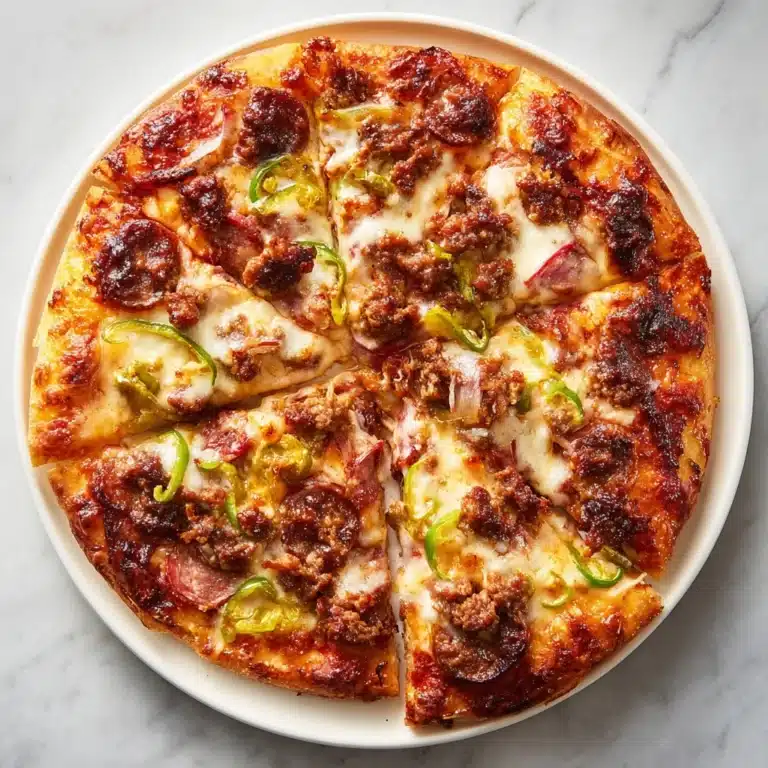 Spicy Sausage and Pepperoncini Thin Crust Pizza Recipe