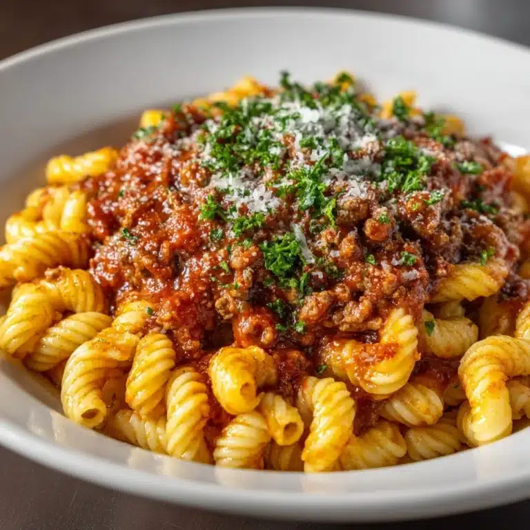 Homemade Bolognese Sauce with Gigli Pasta Recipe