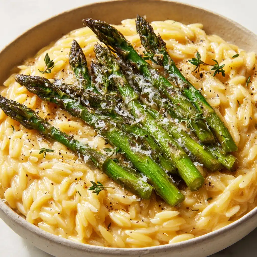 Garlic Butter Asparagus Orzo Recipe
