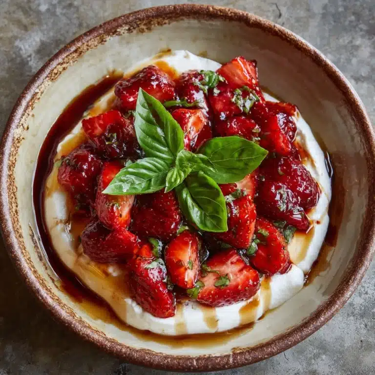 Balsamic Strawberry Caprese Recipe