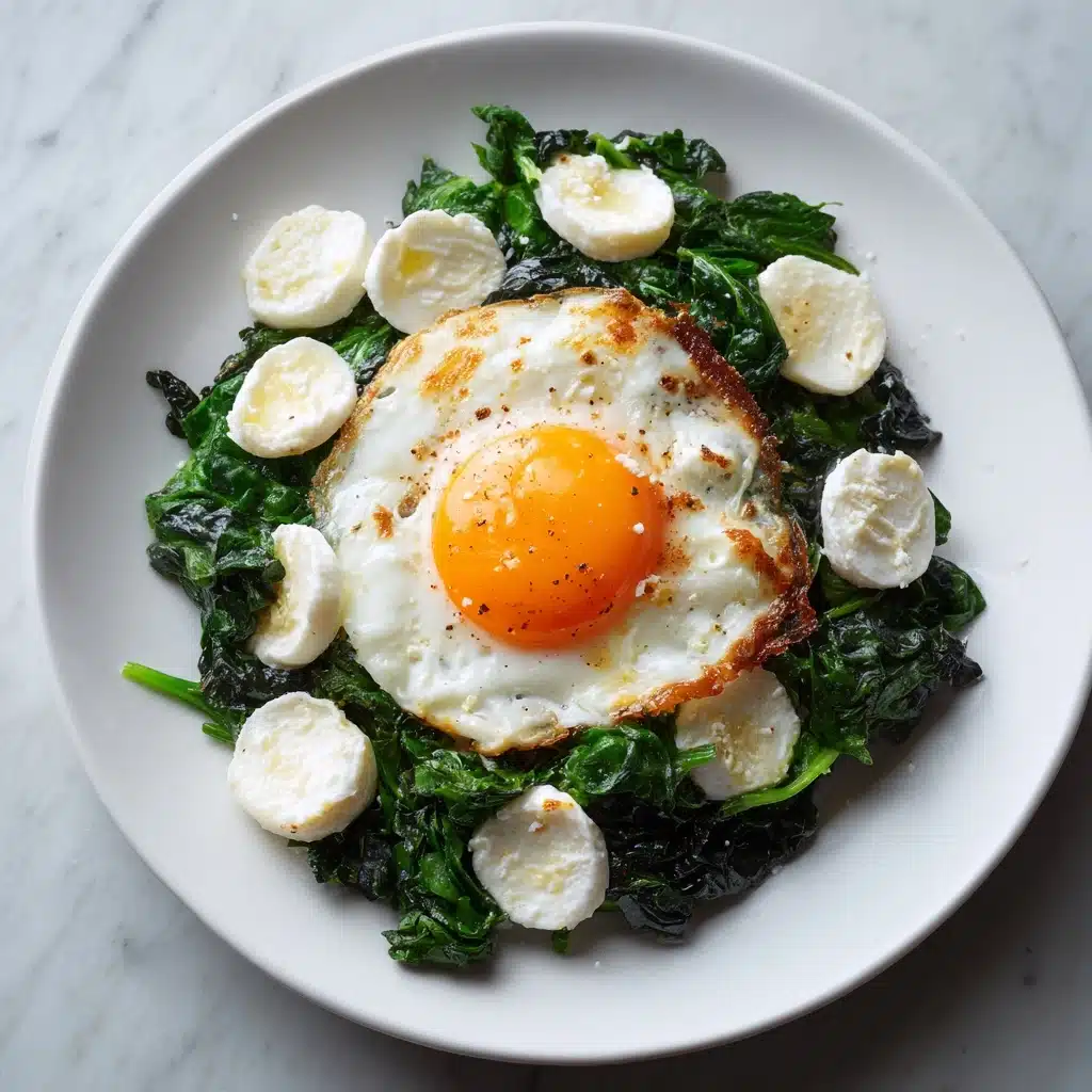 Sautéed Greens with Fried Eggs Recipe